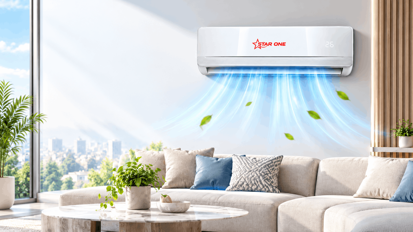 Climatiseur STAR ONE  24000 BTU Chaud Froid Blanc T3 